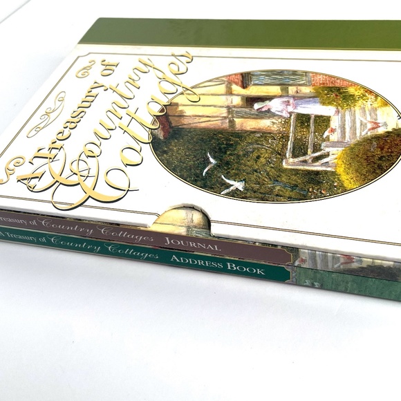 VINTAGE Journal & Address Book Brand New! Treasury Of Country Cottages - Picture 1 of 14